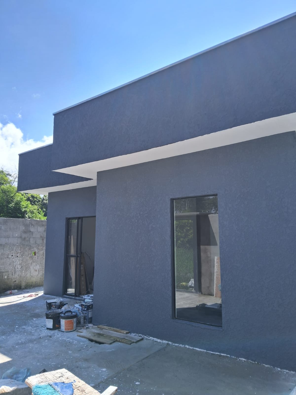 Obra de alvenaria realizada pela Litoral Norte Construtora